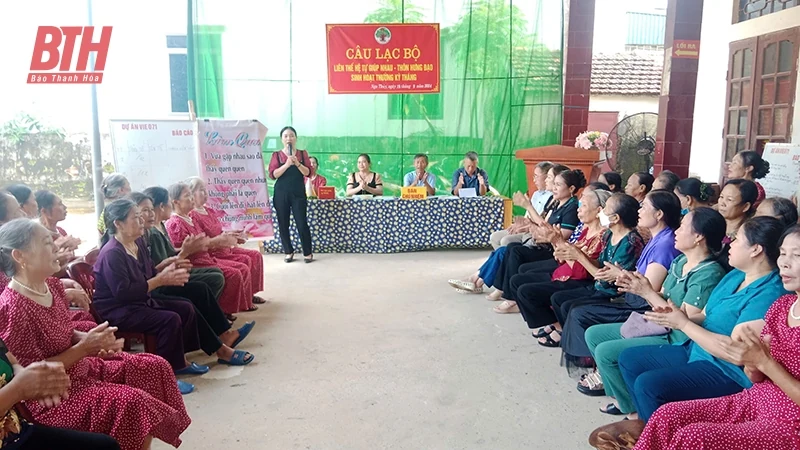 Hiệu quả hoạt động của câu lạc bộ liên thế hệ tự giúp nhau