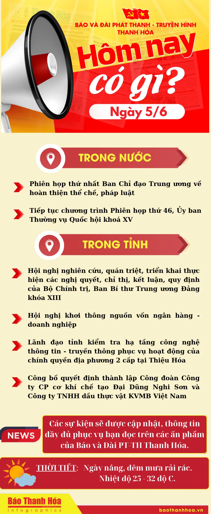 Hôm nay có gì? - Sự kiện nổi bật ngày 5/6/2025