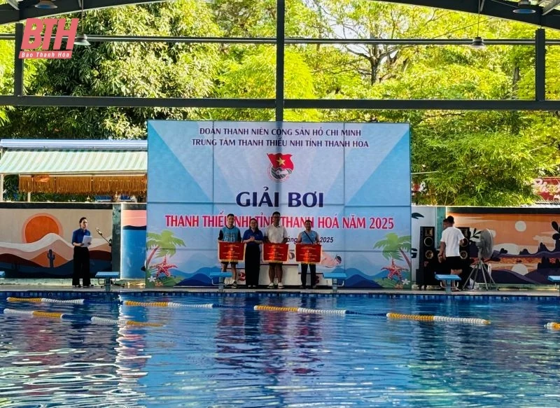 Sôi nổi giải bơi thanh thiếu nhi tỉnh Thanh Hóa