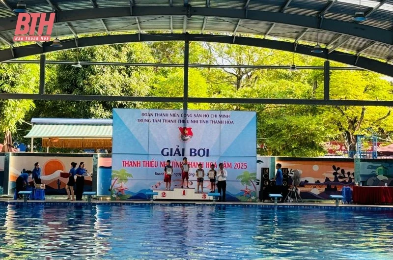 Sôi nổi giải bơi thanh thiếu nhi tỉnh Thanh Hóa