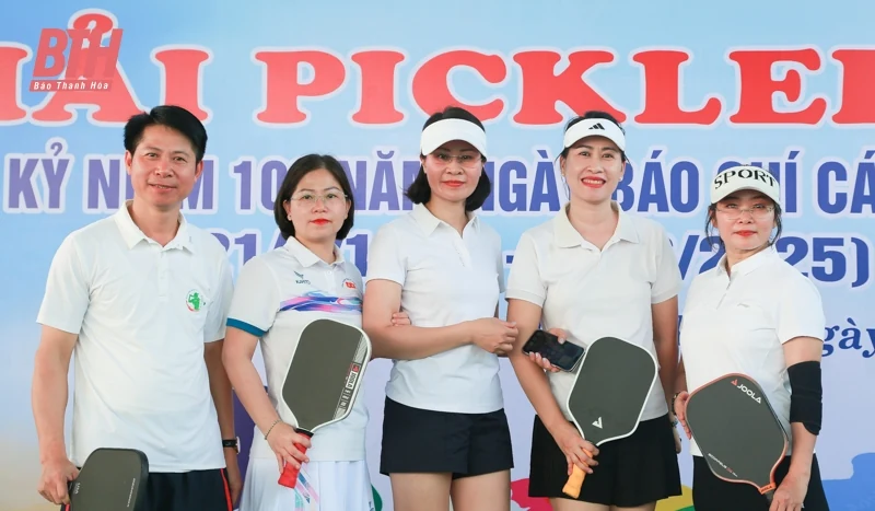 Gần 100 VĐV tranh tài tại Giải Pickleball chào mừng kỷ niệm 100 năm Ngày Báo chí Cách mạng Việt Nam