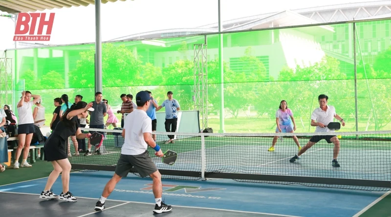 Gần 100 VĐV tranh tài tại Giải Pickleball chào mừng kỷ niệm 100 năm Ngày Báo chí Cách mạng Việt Nam