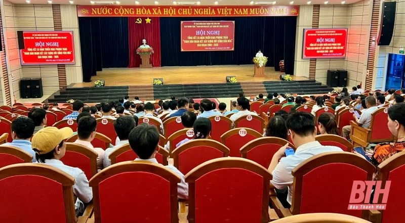 Sầm Sơn tổng kết 25 năm thực hiện Phong trào “Toàn dân đoàn kết xây dựng đời sống văn hóa”