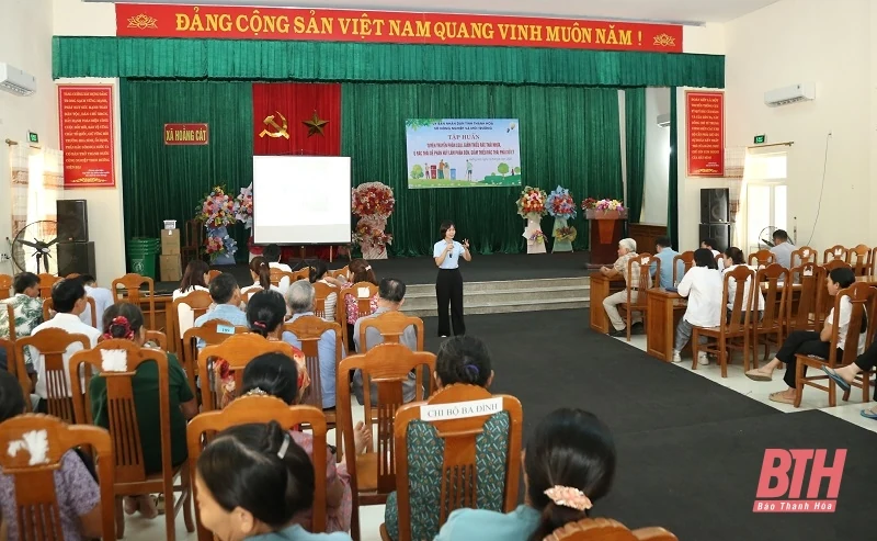 200 hộ dân tham gia tập huấn phân loại, giảm thiểu rác thải nhựa