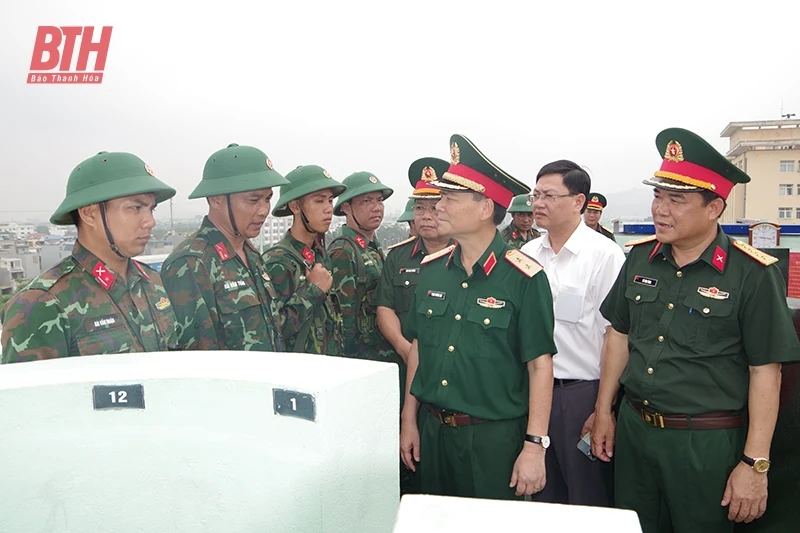 Bộ Tổng Tham mưu kiểm tra kết quả triển khai mệnh lệnh tác chiến phòng không tại tỉnh Thanh Hóa