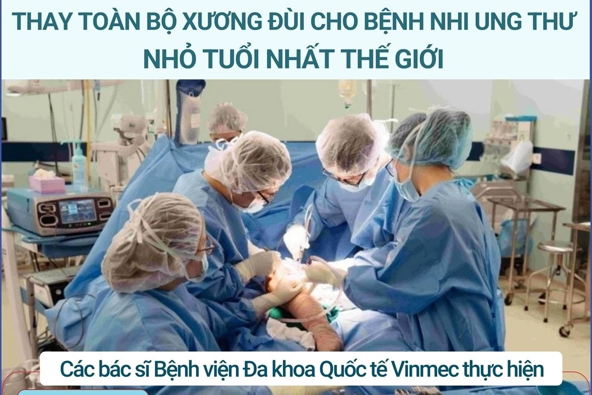 Thay toàn bộ xương đùi cho bệnh nhi ung thư nhỏ tuổi nhất thế giới