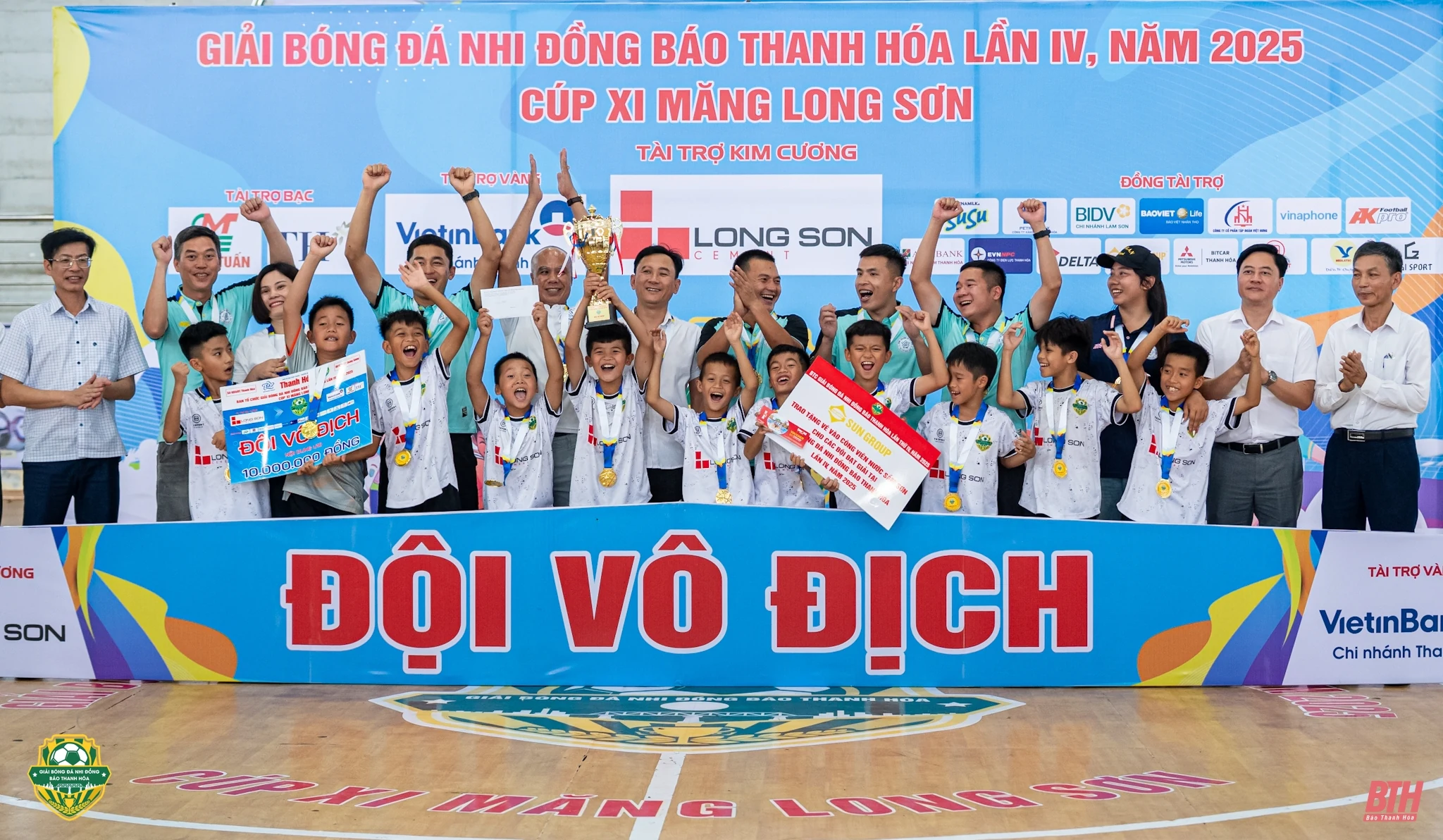 U8 Thiệu Hóa và U10 Nghi Sơn đăng quang giải Bóng đá Nhi đồng Báo Thanh Hóa lần thứ IV năm 2025 - Cúp Xi măng Long Sơn