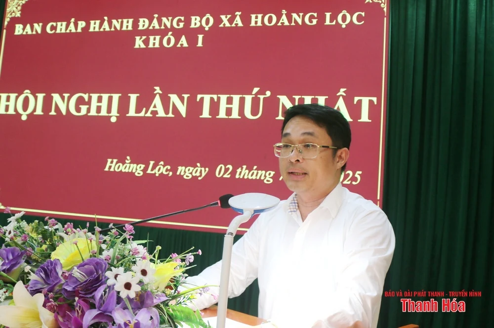 Xã Hoằng Lộc mới vận hành thử nghiệm hoạt động cấp ủy, chính quyền