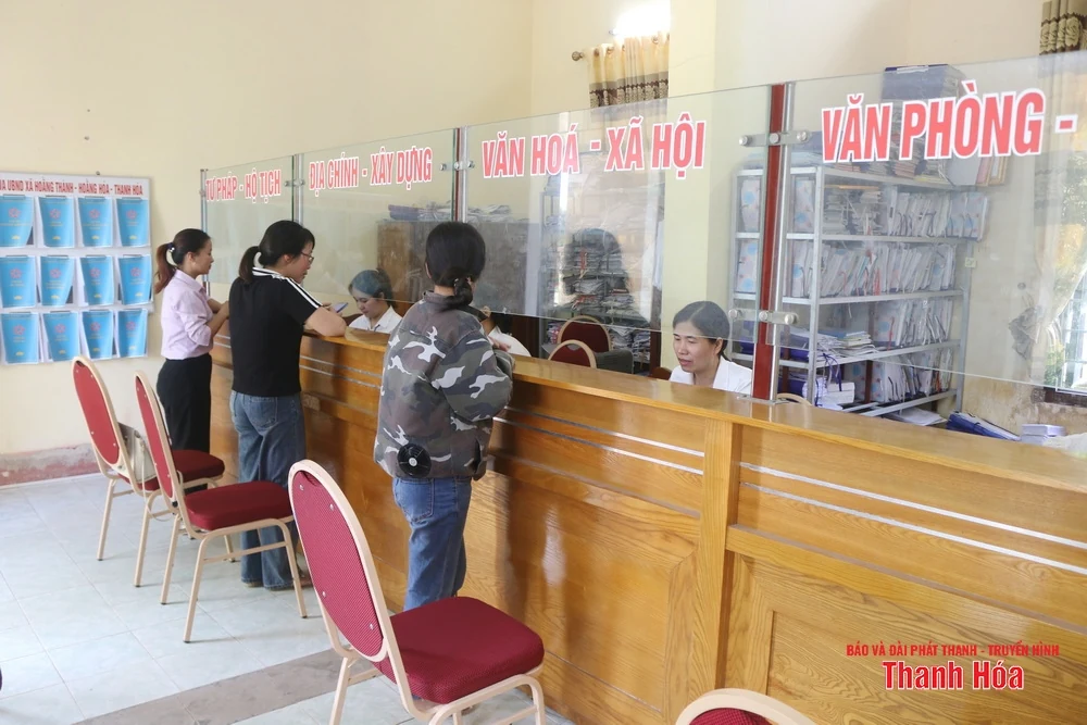 Xã Hoằng Lộc mới vận hành thử nghiệm hoạt động cấp ủy, chính quyền