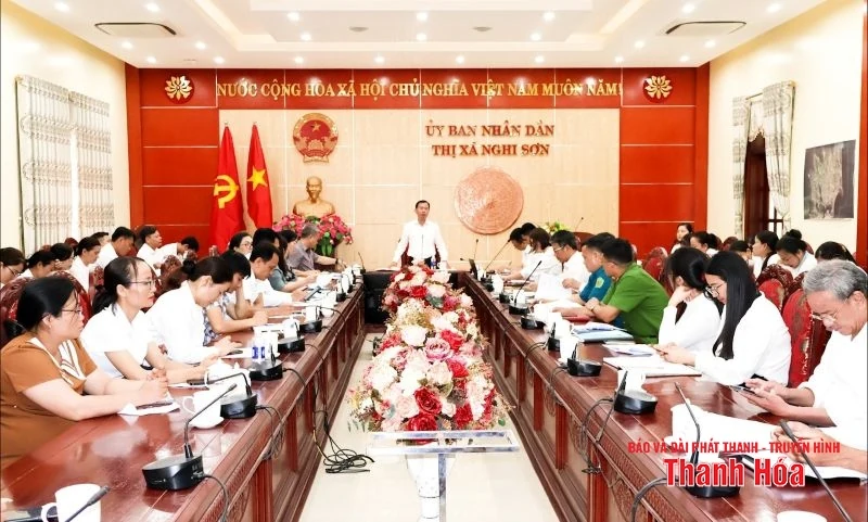 Thị xã Nghi Sơn vận hành thử nghiệm hoạt động của các phường, xã mới