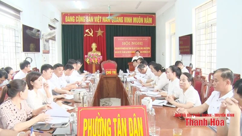 Thị xã Nghi Sơn vận hành thử nghiệm hoạt động của các phường, xã mới