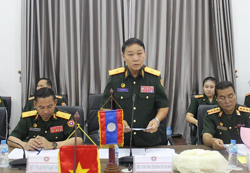 Quân khu 4 tăng cường hợp tác với các đơn vị Quân đội Lào