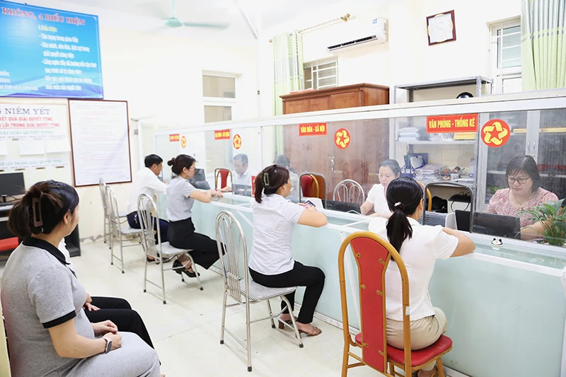 Xã Hoằng Giang (mới) diễn tập vận hành hoạt động mô hình chính quyền địa phương 2 cấp