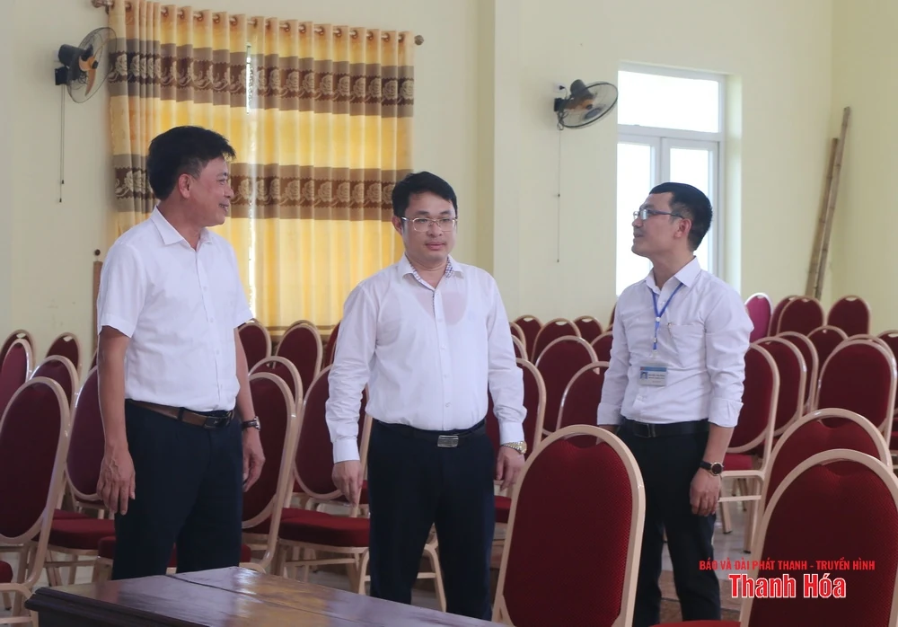 Xã Hoằng Lộc mới vận hành thử nghiệm hoạt động cấp ủy, chính quyền