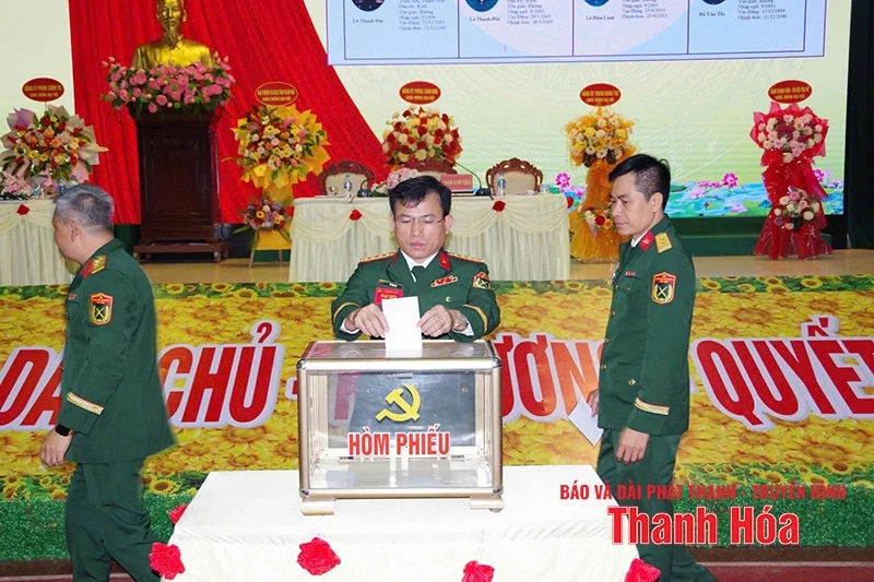 Đảng bộ Phòng Hậu cần - Kỹ thuật, Bộ CHQS tỉnh tổ chức Đại hội nhiệm kỳ 2025 - 2030