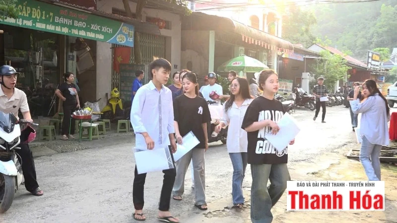 Thí sinh Thanh Hóa hào hứng bước vào ngày thi cuối kỳ thi Tốt nghiệp THPT