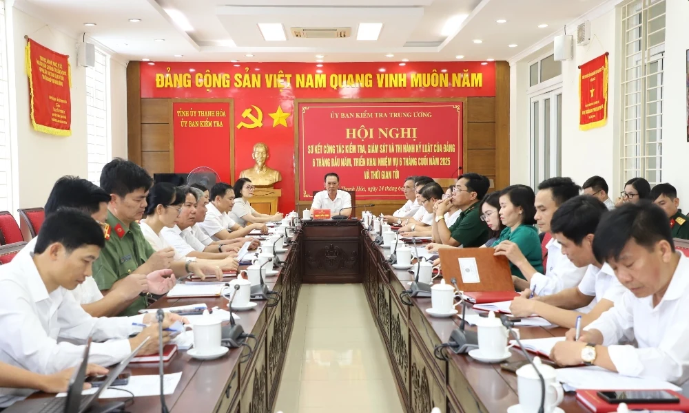 Sơ kết toàn quốc công tác kiểm tra, giám sát và thi hành kỷ luật của Đảng