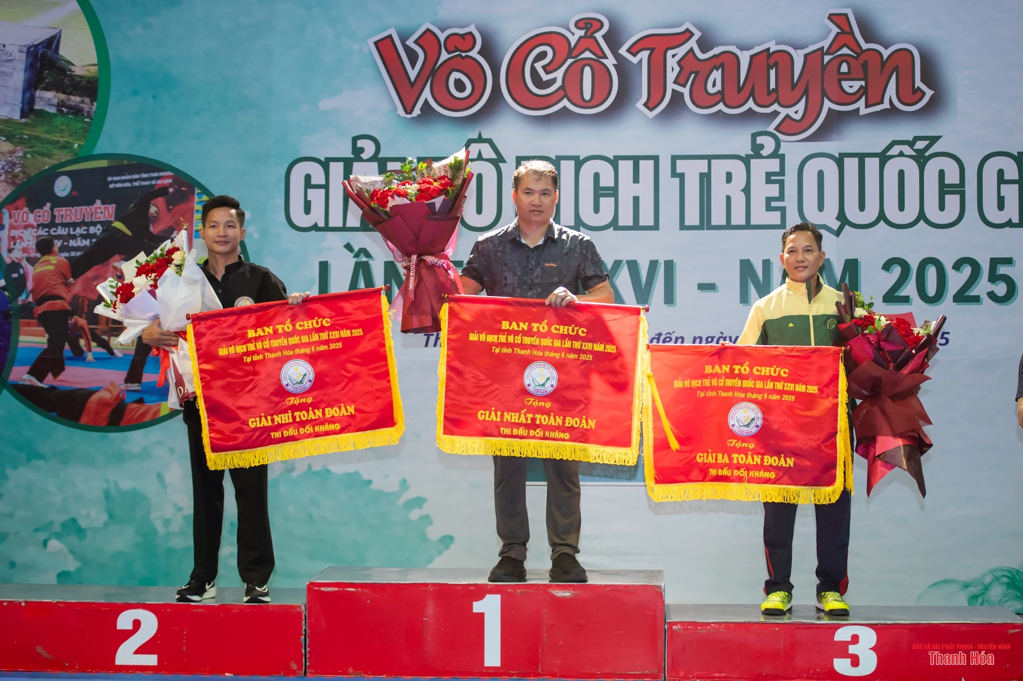 Thanh Hoá giành ngôi Nhất toàn đoàn nội dung đối kháng tại Giải vô địch trẻ Võ cổ truyền quốc gia năm 2025