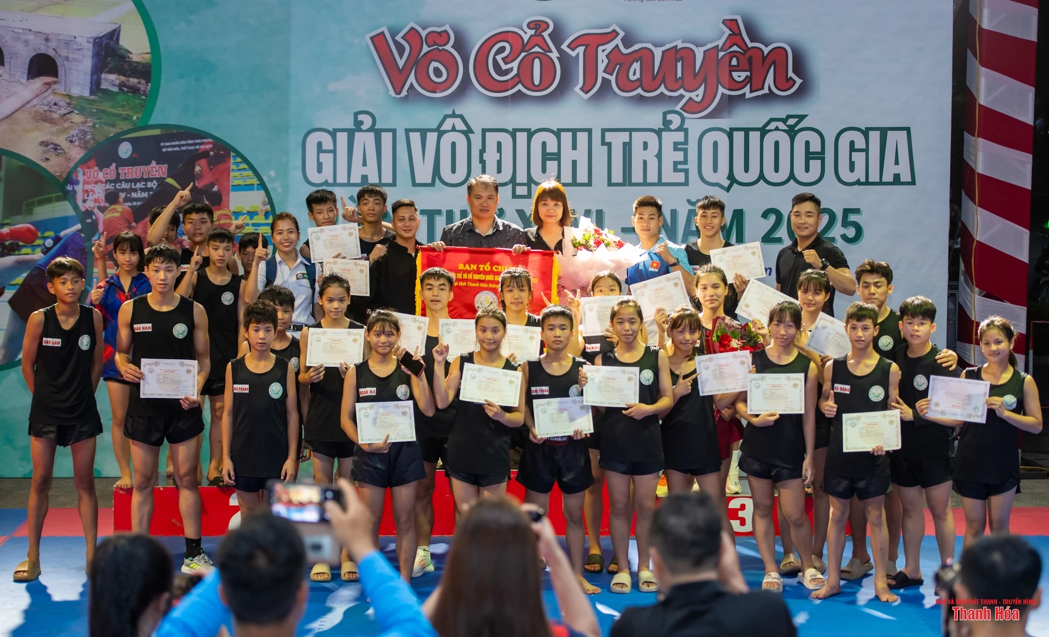 Thanh Hoá giành ngôi Nhất toàn đoàn nội dung đối kháng tại Giải vô địch trẻ Võ cổ truyền quốc gia năm 2025