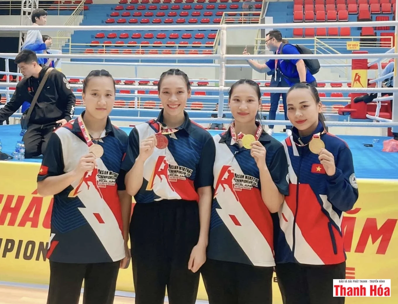 Nữ võ sỹ Muay Thanh Hóa hoàn tất bộ sưu tập huy chương vàng quốc tế