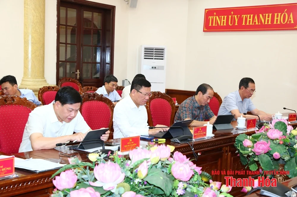 Ban Thường vụ Tỉnh ủy làm việc ngày thứ 2, cho ý kiến vào nhiều tờ trình quan trọng