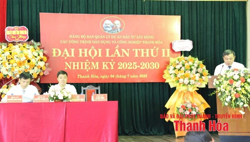 Đại hội Đảng bộ Ban Quản lý Dự án Đầu tư xây dựng các công trình dân dụng và công nghiệp Thanh Hóa