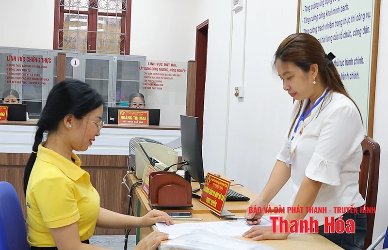 Ngày đầu vận hành mô hình chính quyền địa phương 2 cấp ở xã Thiệu Hóa