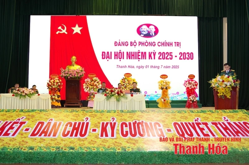 Đảng bộ Phòng Chính trị, Bộ CHQS tỉnh đại hội nhiệm kỳ 2025-2030
