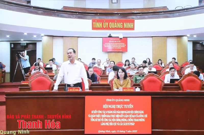 Xây dựng ngành Nội chính Đảng trong sạch, vững mạnh, là cơ quan “liêm chính của liêm chính”