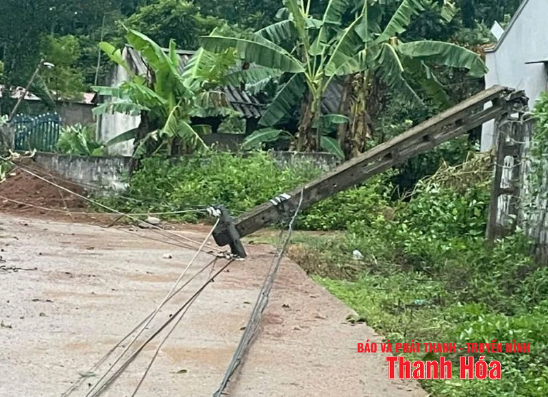 Nhiều địa phương trên địa bàn tỉnh bị ảnh hưởng của mưa dông