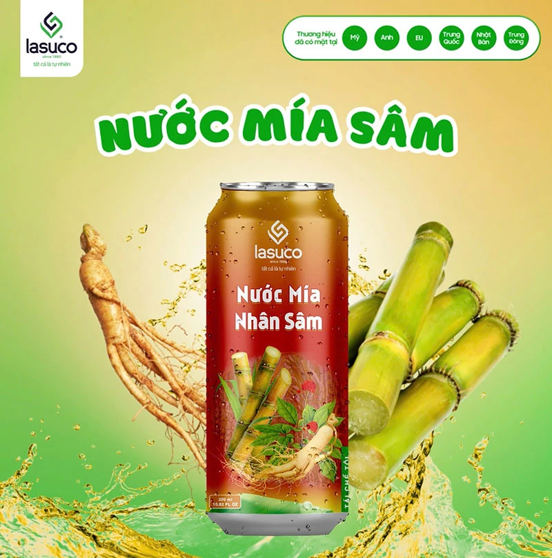 Mát lành từ mía, sảng khoái từ sâm