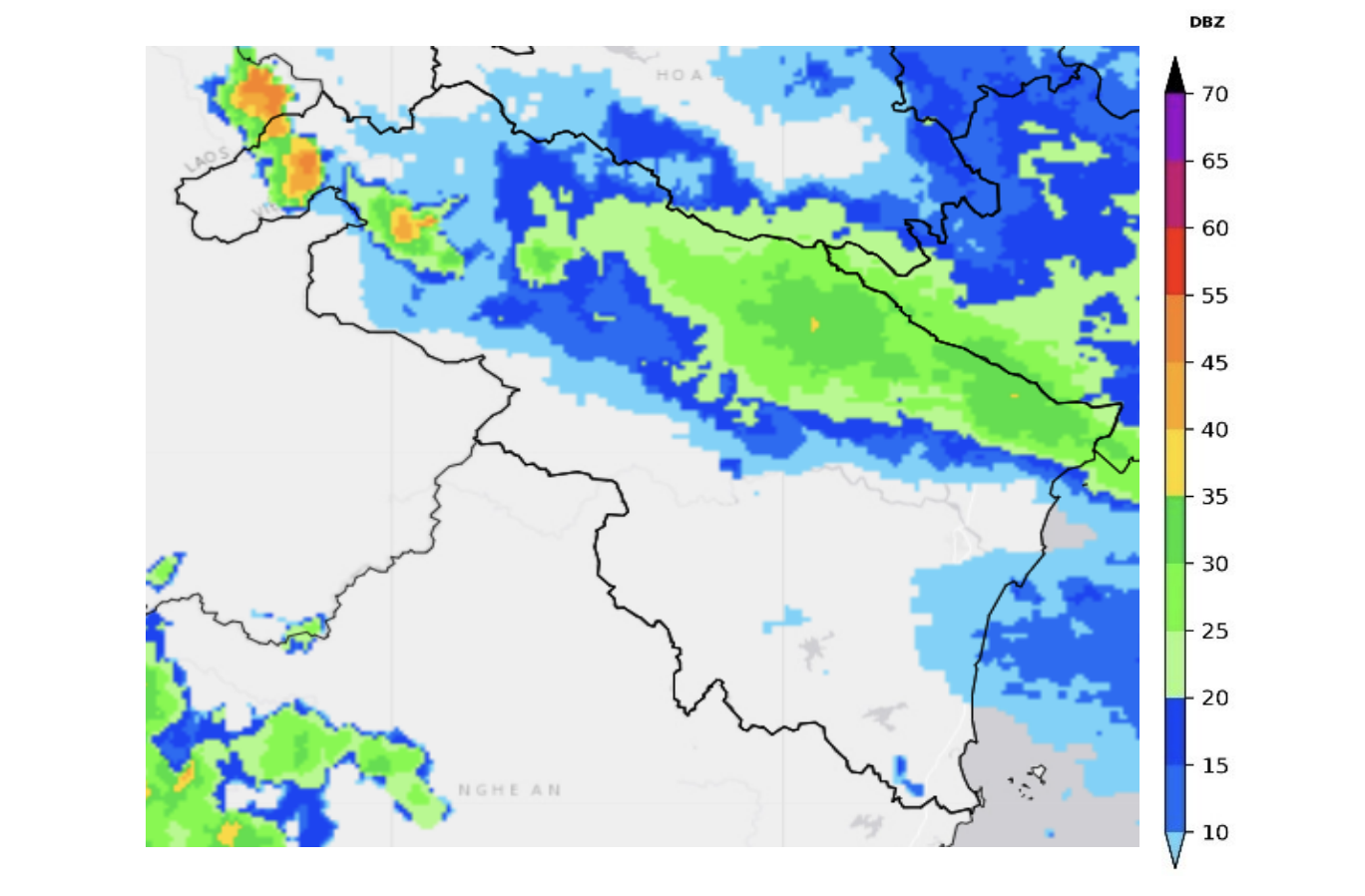 Cảnh báo dông, lốc, sét, mưa đá và mưa lớn cục bộ trên khu vực tỉnh Thanh Hóa