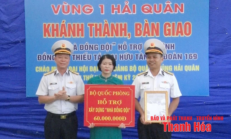 Lữ đoàn 169, Vùng 1 Hải quân bàn giao nhà đồng đội tại Thanh Hóa