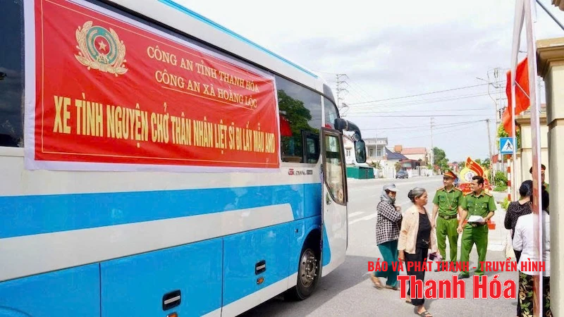 Thu nhận mẫu ADN cho thân nhân liệt sỹ chưa xác định được thông tin tại xã Hoằng Lộc