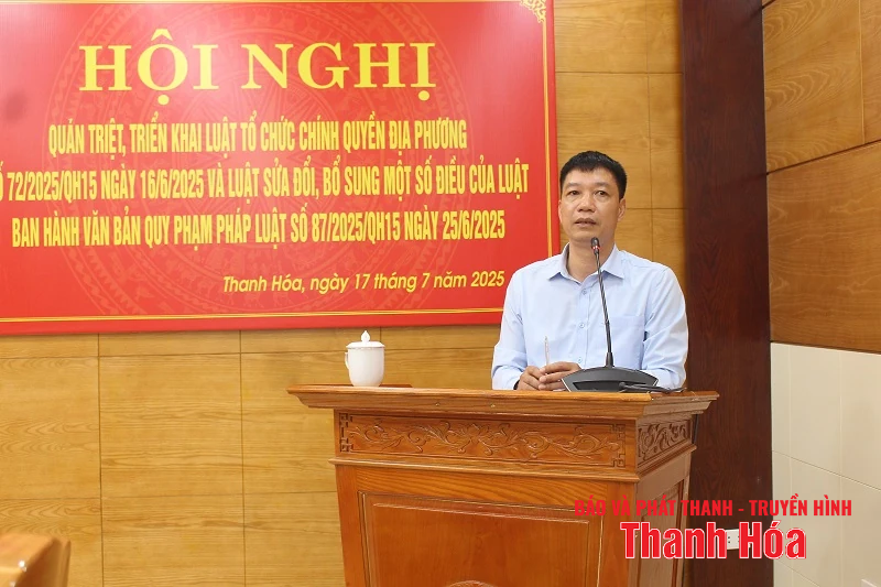 Hội nghị quán triệt, triển khai thi hành các Luật được thông qua tại Kỳ họp thứ 9, Quốc hội khóa XV