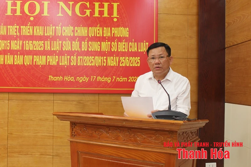 Hội nghị quán triệt, triển khai thi hành các Luật được thông qua tại Kỳ họp thứ 9, Quốc hội khóa XV