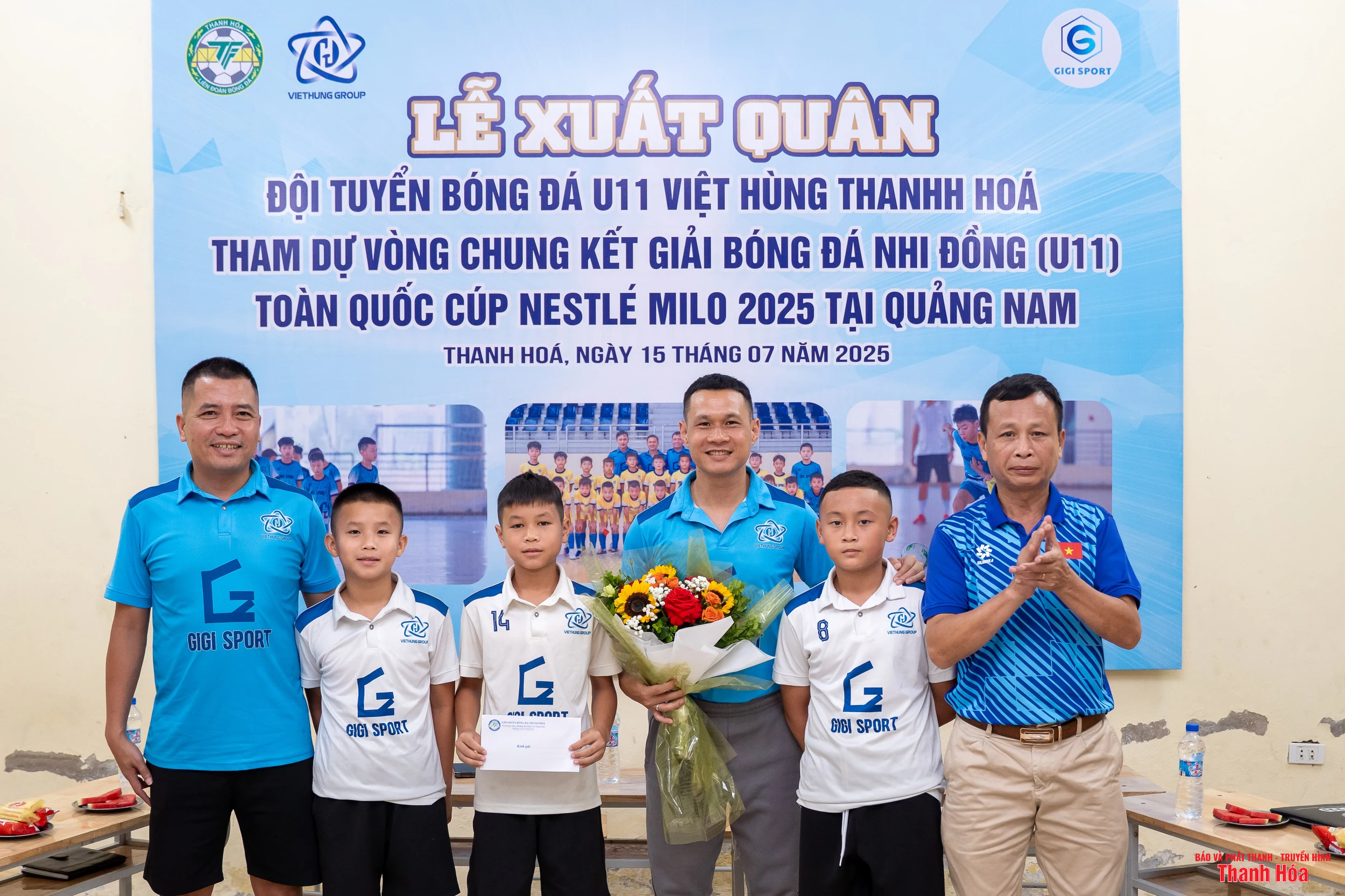 Đội U11 Việt Hùng Thanh Hoá sẵn sàng lên đường tham dự VCK Giải bóng đá Nhi đồng toàn quốc 2025