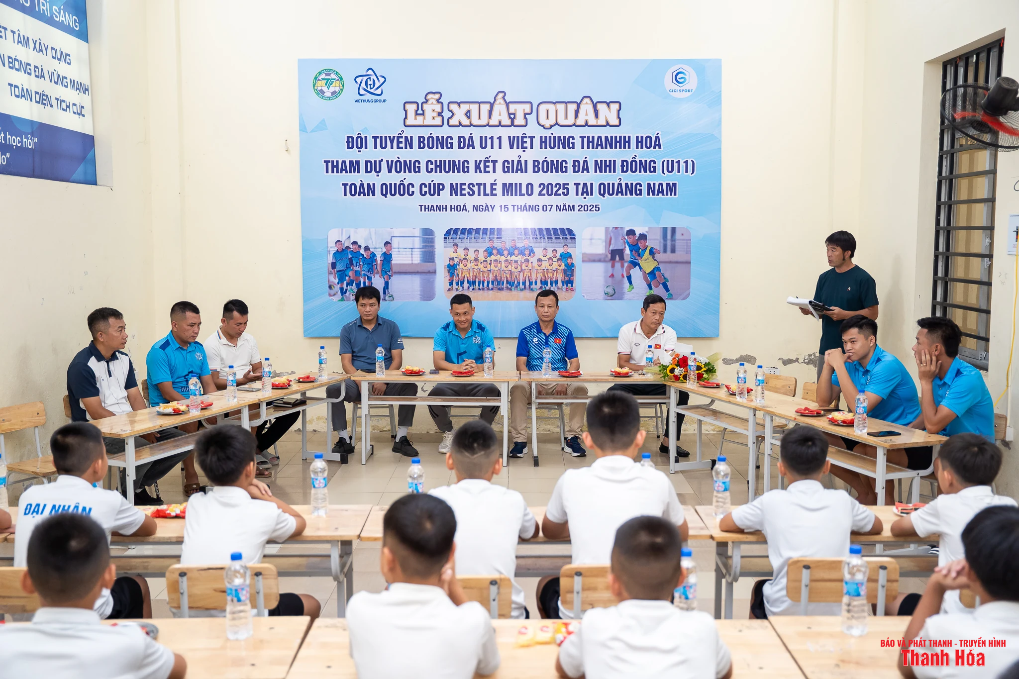 Đội U11 Việt Hùng Thanh Hoá sẵn sàng lên đường tham dự VCK Giải bóng đá Nhi đồng toàn quốc 2025