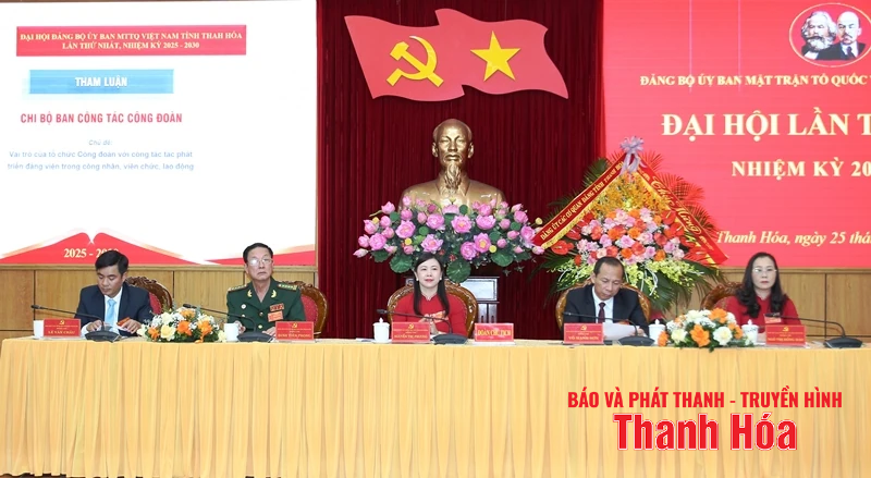 Đại hội Đảng bộ Ủy ban MTTQ tỉnh Thanh Hóa lần thứ nhất, nhiệm kỳ 2025-2030