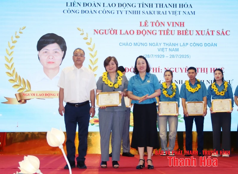 Công đoàn Công ty TNHH Sakurai Việt Nam tôn vinh 76 người lao động tiêu biểu, xuất sắc