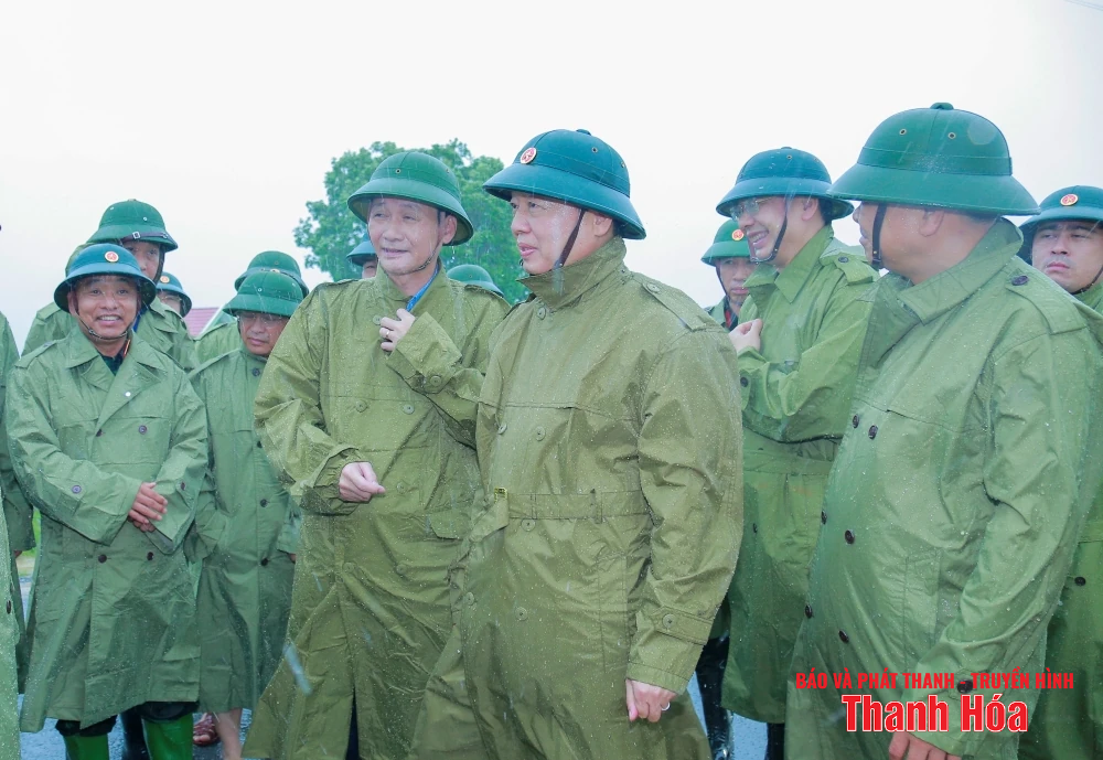 Phó Thủ tướng Chính phủ Trần Hồng Hà kiểm tra, chỉ đạo công tác ứng phó bão số 3 tại Thanh Hóa