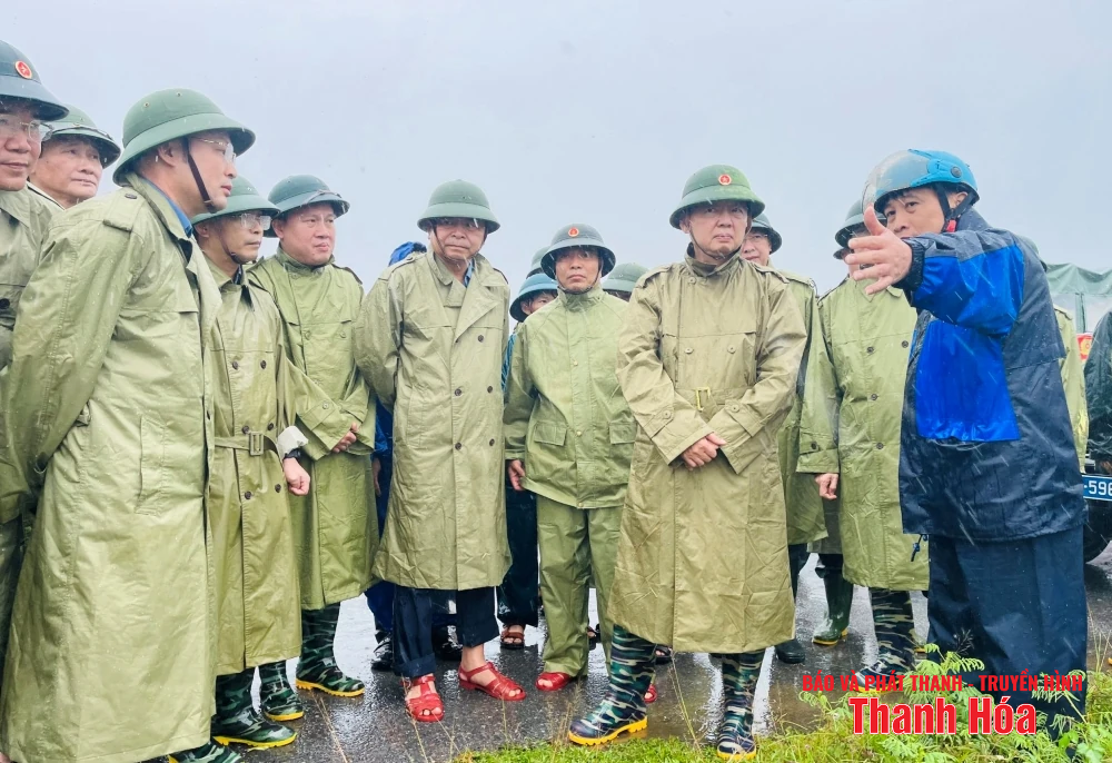 Phó Thủ tướng Chính phủ Trần Hồng Hà kiểm tra, chỉ đạo công tác ứng phó bão số 3 tại Thanh Hóa