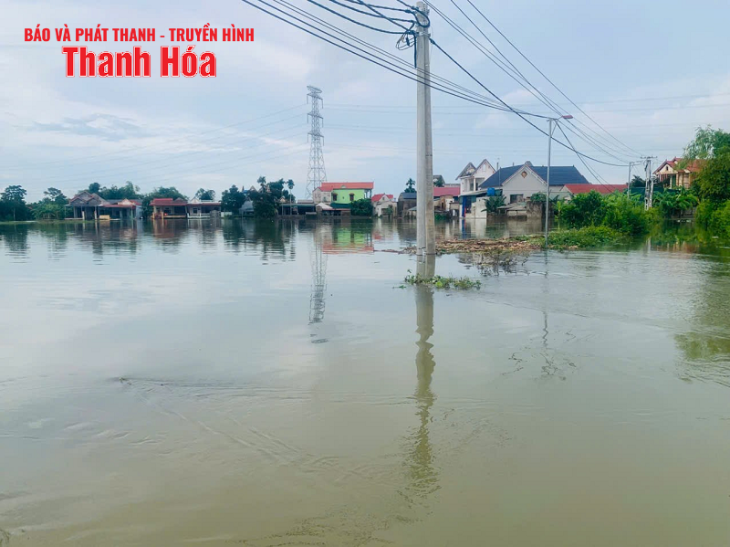 Khẩn trương khắc phục tình trạng 118 hộ dân bị ngập lụt tại xã Triệu Sơn