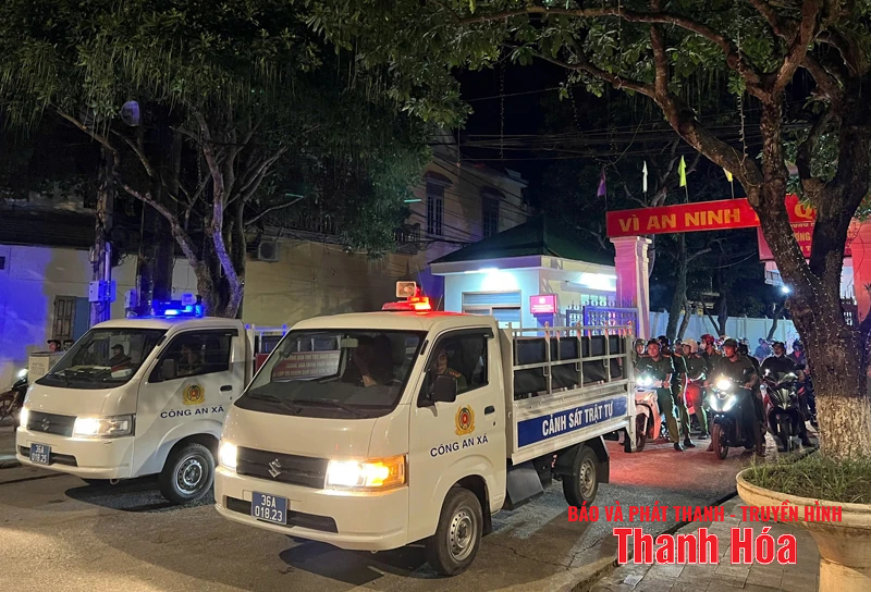 Công an xã Như Thanh tăng cường đảm bảo an ninh trật tự