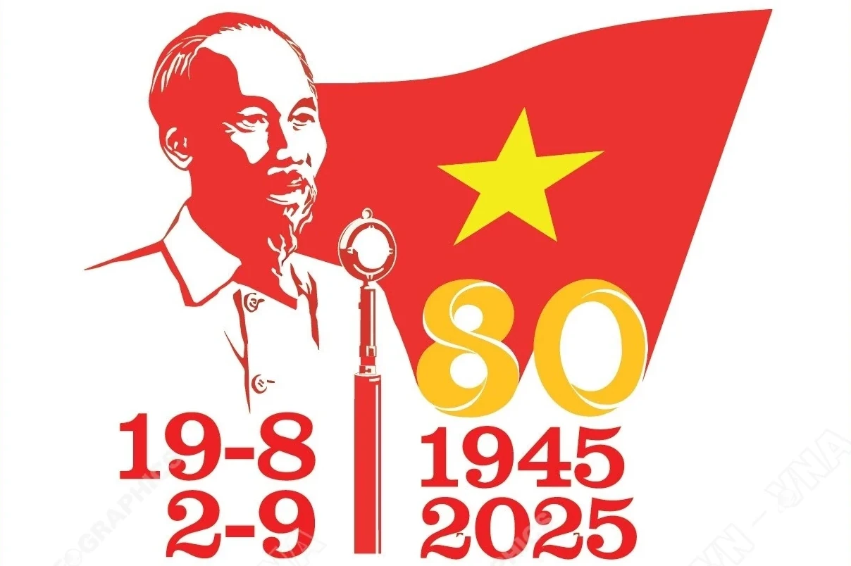 Tuyên truyền kỷ niệm 80 năm Cách mạng Tháng Tám: Mẫu logo chính thức