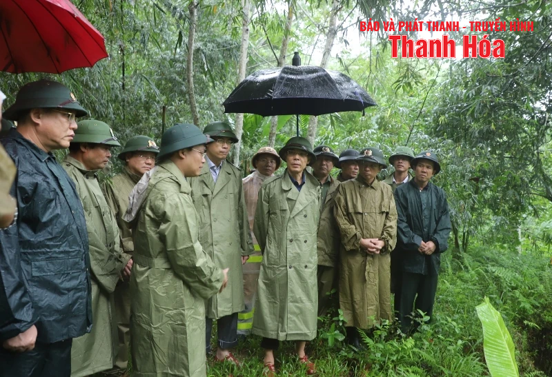 Phó Chủ tịch UBND tỉnh Đầu Thanh Tùng kiểm tra công tác ứng phó với thiên tai do bão số 3