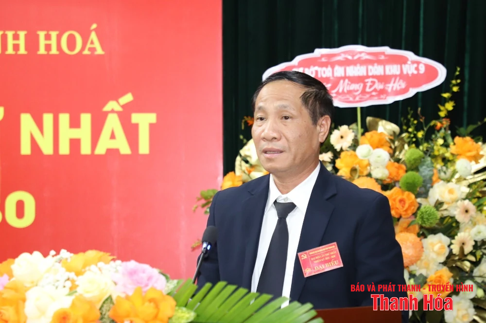 Đại hội đại biểu Đảng bộ Tòa án Nhân dân tỉnh Thanh Hóa lần thứ nhất, nhiệm kỳ 2025 - 2030