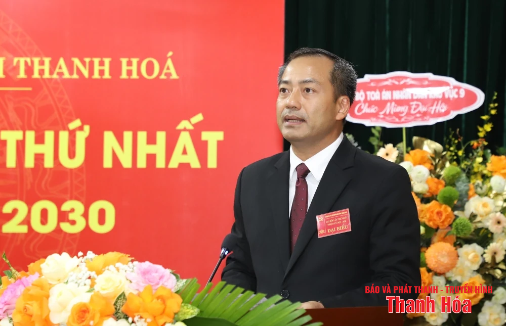 Đại hội đại biểu Đảng bộ Tòa án Nhân dân tỉnh Thanh Hóa lần thứ nhất, nhiệm kỳ 2025 - 2030