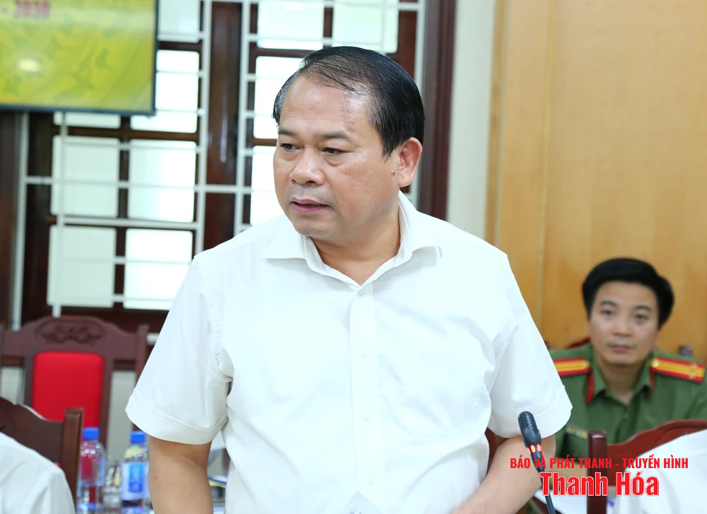 Duyệt nội dung và công tác chuẩn bị tổ chức Đại hội Đảng bộ Công an tỉnh Thanh Hóa lần thứ XX