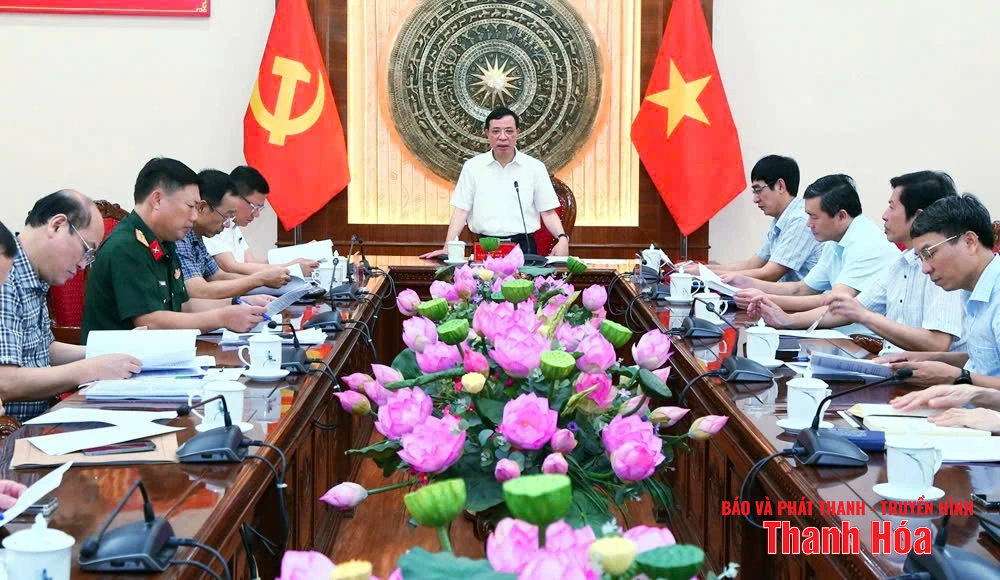 Cho ý kiến về phương án tổ chức phục vụ Đại hội đại biểu Đảng bộ tỉnh Thanh Hóa lần thứ XX, nhiệm kỳ 2025-2030